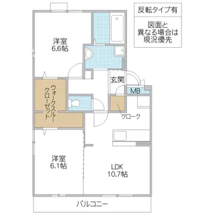 Sidethree A【2階】の間取り