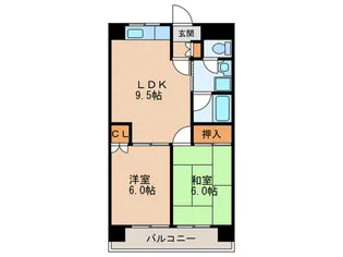 ロイヤルコーポ高島平【2階】の間取り