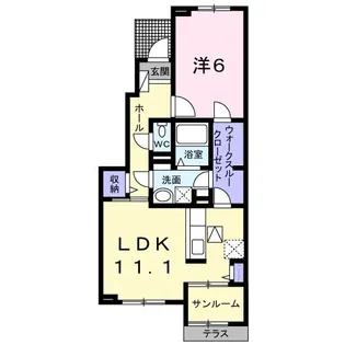 モンブリッチ NS・N【1階】の間取り
