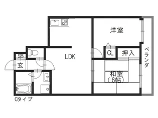 スタシオン鴫【7階】の間取り