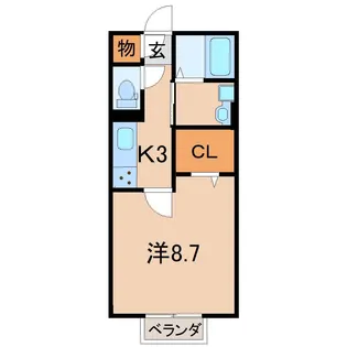 モン・クレールA【2階】の間取り