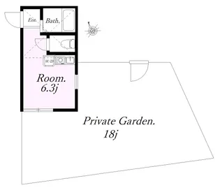 ユナイト鶴見マザーグース【1階】の間取り