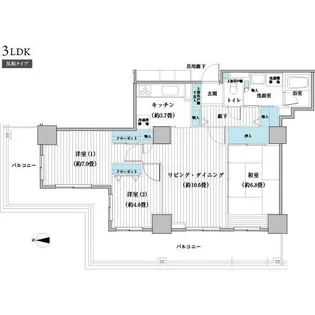 ベルタワー【17階】の間取り