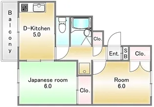 メゾンドサカエ【3階】の間取り