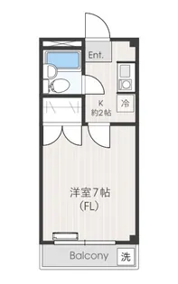 サニーサイド用賀【1階】の間取り