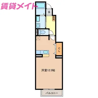 プーゼD【1階】の間取り