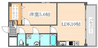 テイルガーデン博多【4階】の間取り
