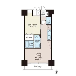 シャトーN・シャルム【2階】の間取り