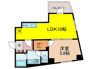 ロータスコート西早稲田【6階】の間取り