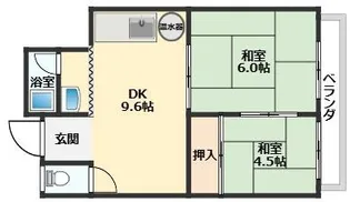 近江八幡ドリームマンション【1階】の間取り
