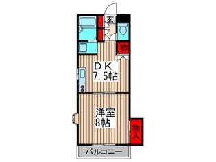 第二不動コ-ポB【2階】の間取り
