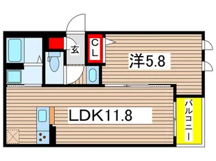ガーデンコート千葉【3階】の間取り