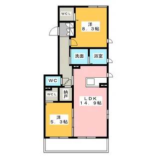 ドレッセ本山【1階】の間取り