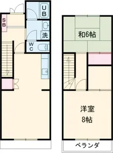 第3錦フルーツコーポ キウイの間取り