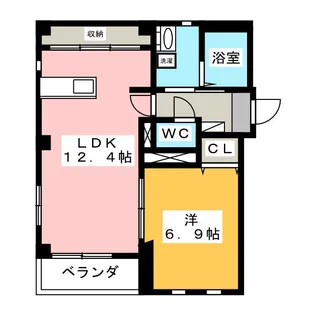 ミッドスクエア【4階】の間取り