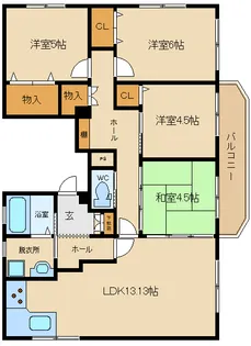 OKAあけぼのハイツ【3階】の間取り