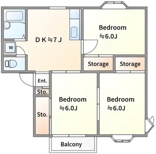 ハイツZ A棟【2階】の間取り