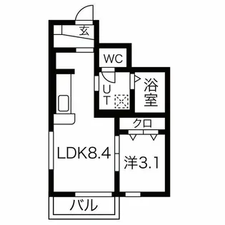 FolunaI【1階】の間取り