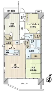 サンクレイドル蘇我南町【4階】の間取り