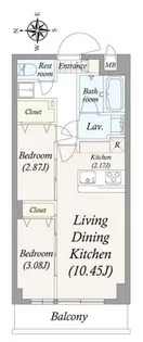 アルファコート亀戸2【1階】の間取り