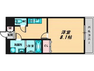 パーク賀永【1階】の間取り