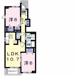 グラン・マルシェ小野【1階】の間取り
