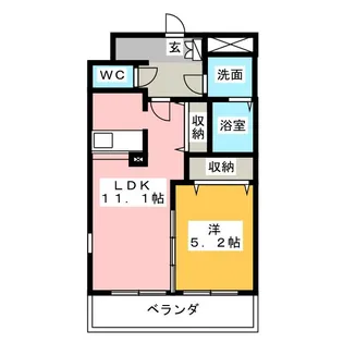 M’sソレイユ【2階】の間取り
