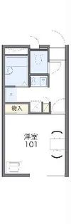 レオパレスcubo【2階】の間取り