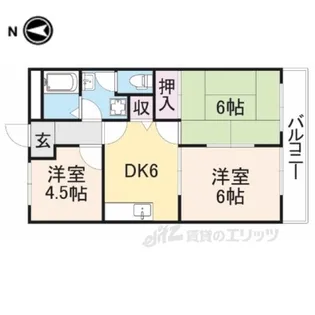グランドール神宮【2階】の間取り