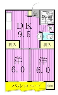 クミアイビル【4階】の間取り