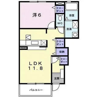カーサ・ヴィオラA【1階】の間取り