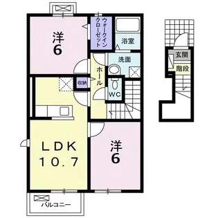 メゾンド・ファミーユI【2階】の間取り