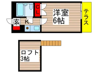 メディオ臼井【1階】の間取り