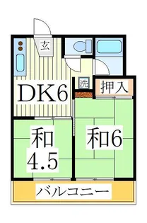 オネスティ柏12番館【3階】の間取り