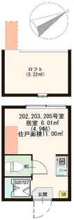 ハーモニーテラス志茂V【2階】の間取り