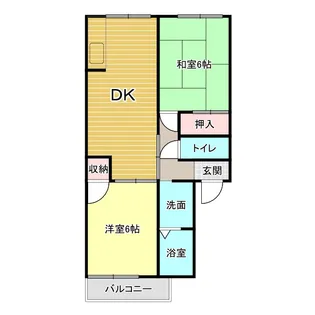 ファミール栄【2階】の間取り