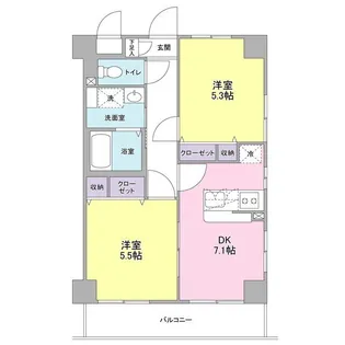 サニーヒル東【1階】の間取り