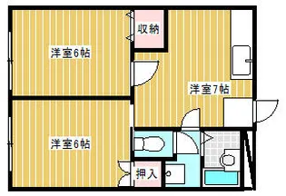 アーバンハイツミナミ【2階】の間取り