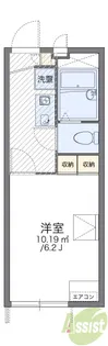 レオパレス五色山【1階】の間取り