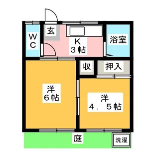 コーポ静東II【1階】の間取り