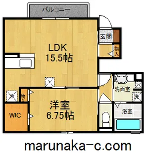 ル リアン【1階】の間取り