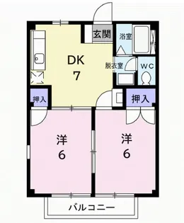 メープルファームI【2階】の間取り