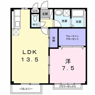 サニーコート【2階】の間取り