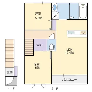 シャーメゾン・ルーラルA【2階】の間取り