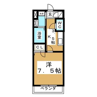 ブランシェ泉中央【4階】の間取り