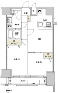 feeth日暮里【8階】の間取り
