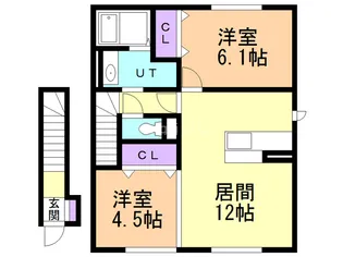 ユカレリ ハレ【2階】の間取り