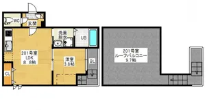 Grandtic 光南【2階】の間取り