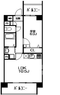 T.S.ヴィラージュ【4階】の間取り