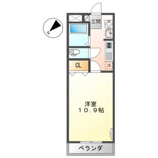リバーサイド府中【1階】の間取り